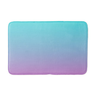 Tapis De Bain Couleurs de sirène dégradé rose pourpre aquombre