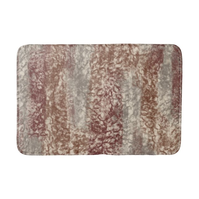Tapis De Bain Couleurs douces Abstraites Gris Beige Vin & Chocol (Devant)