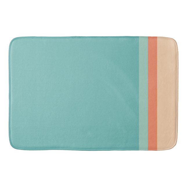 Tapis De Bain Couleurs modernes du milieu du siècle (Devant)