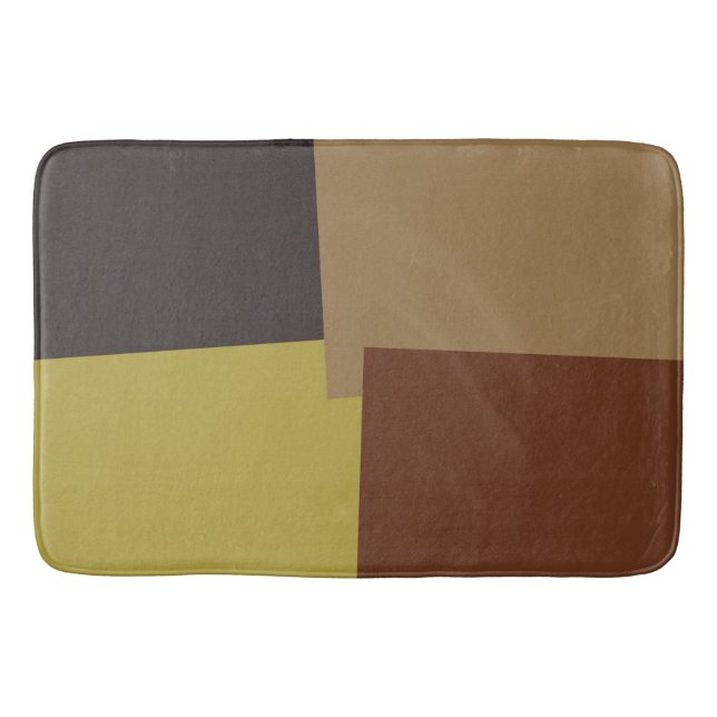 Tapis De Bain Couleurs modernes rétro Géométrique #35 (Devant)
