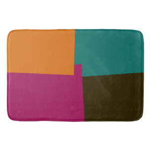 Tapis De Bain Couleurs modernes rétro Géométrique #8