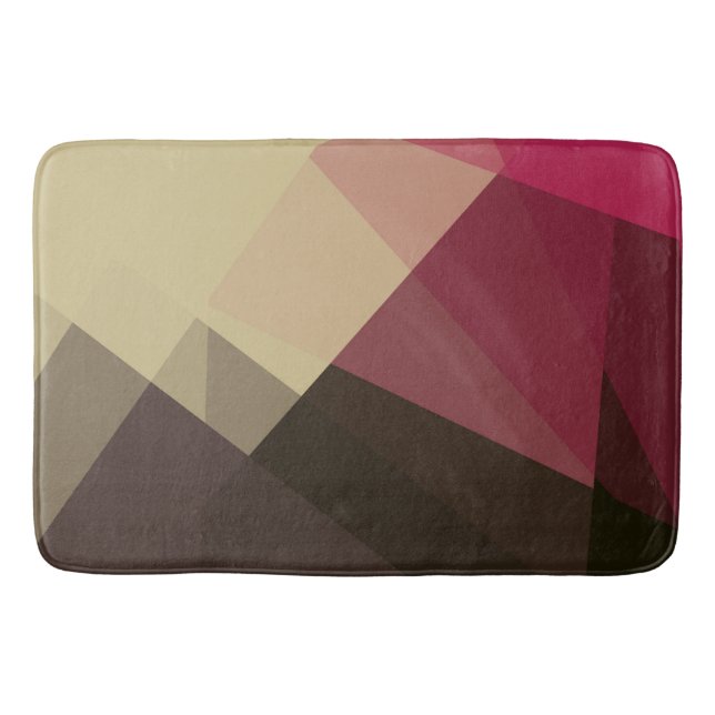 Tapis De Bain Couleurs modernes rétro géométriques #29 (Devant)