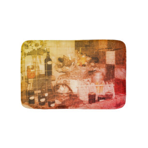 Tapis De Bain Country Fair Produire une couleur partielle Vintag