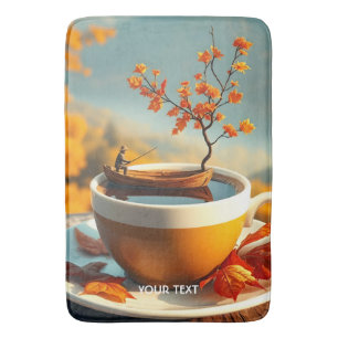 Tapis De Bain Coupe Imaginaire Cute Pêche Automne