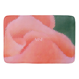 Tapis De Bain Courbes et plis de saumon