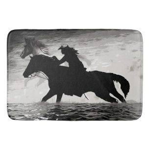 Tapis De Bain Courir avec des esprits - Chevaux