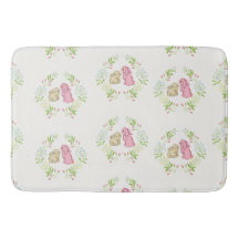 Tapis de bain Couronne de Lapin pour Filles Douces