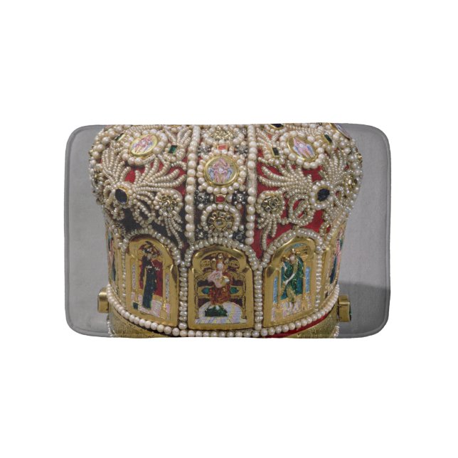 Tapis De Bain Couronne de mitre réglée avec des perles et de (Devant)