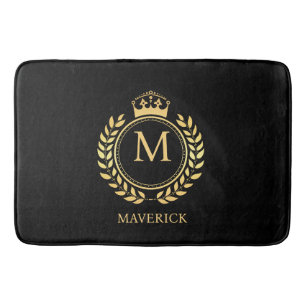 Tapis De Bain couronne monogramme