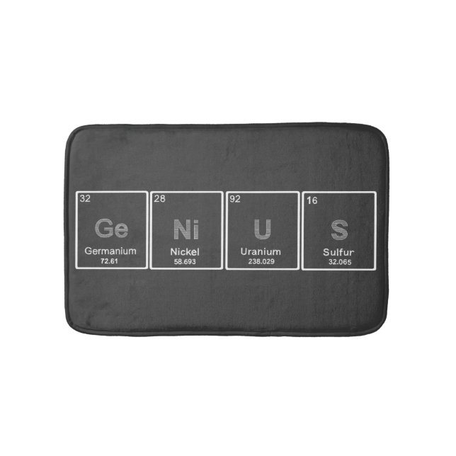 Tapis De Bain Couverture de bain de génie de table périodique (Devant)