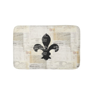 Tapis De Bain Couverture de Bath d'éphémères de Vintage Fleur de