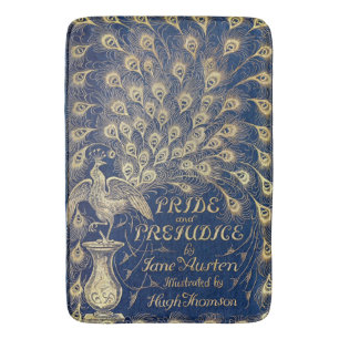 Tapis De Bain Couverture de paon de fierté et de préjudice de