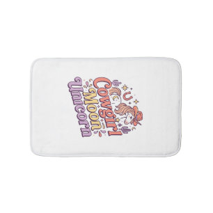 Tapis De Bain Cowgirl Licorne Lune Licorne Marchandises Fantaisi