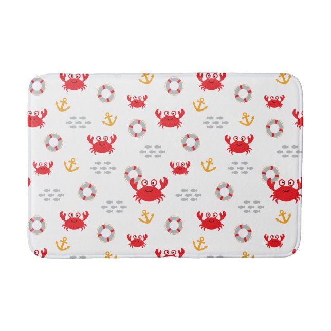 Tapis De Bain Crabe avec bouée de sauvetage (Devant)