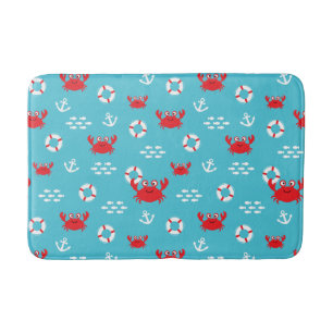 Tapis De Bain Crabe avec bouée de sauvetage