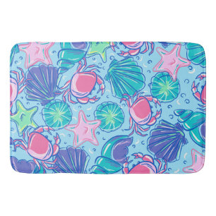 Tapis De Bain Crabe des coquillages de Preppy Beach
