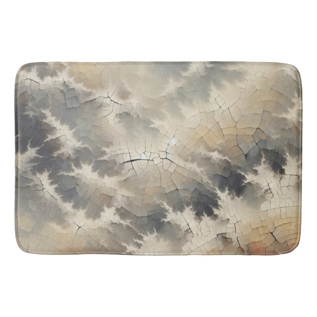 Tapis De Bain Crackle rustique Abstrait (Devant)