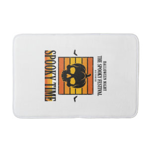 Tapis De Bain Crâne d'Halloween Drôle Épouvantable Citation Vint