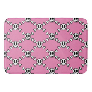 Tapis De Bain Crâne et os croisés