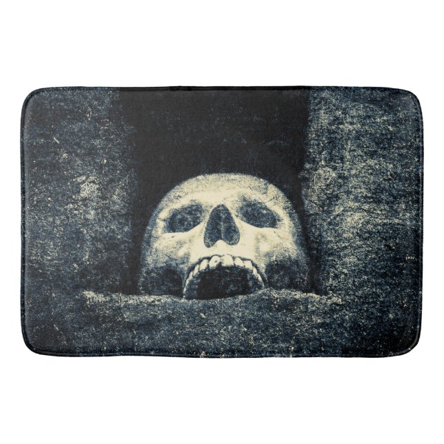 Tapis De Bain Crâne gothique d'Halloween (Devant)