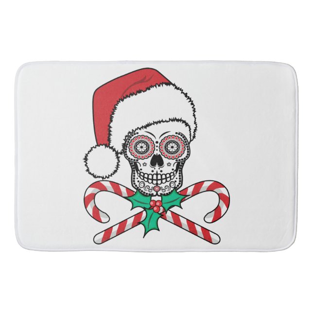 Tapis De Bain Crâne sucre Père Noël (Devant)