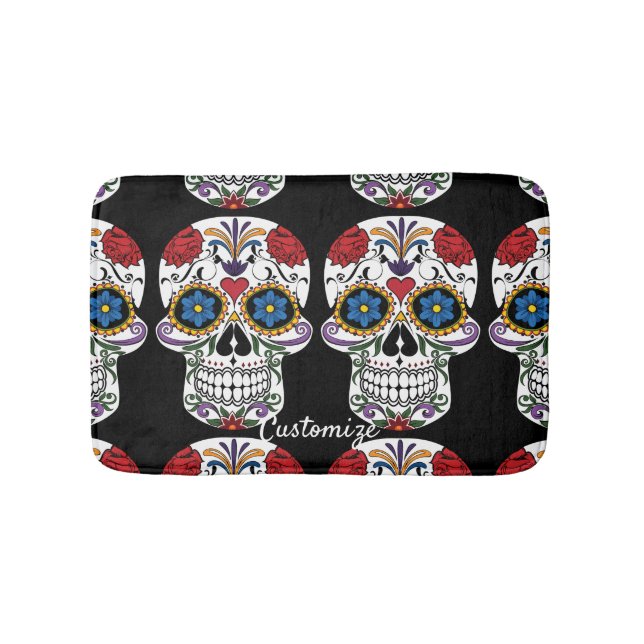 Tapis De Bain Crânes noirs Duo Thunder_Cove (Devant)