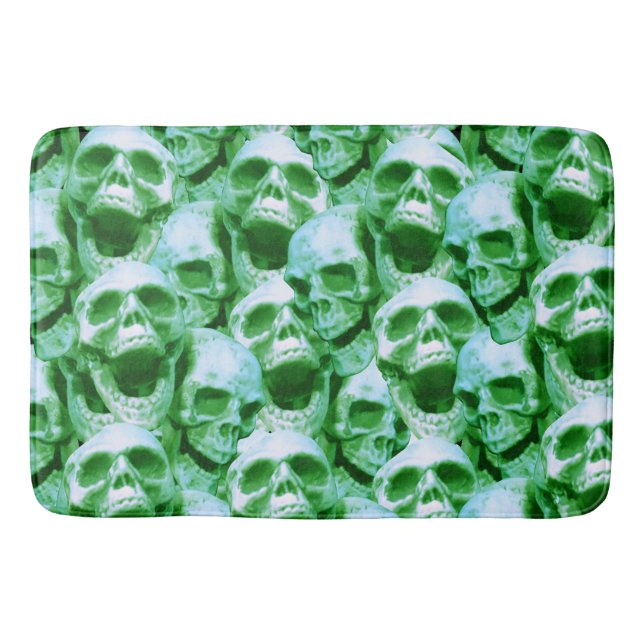 Tapis De Bain Crânes verts (Devant)