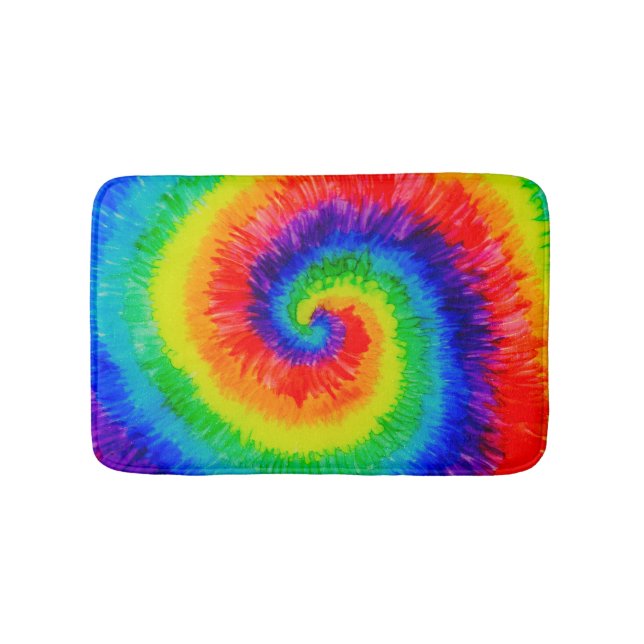Tapis De Bain Cravate mourir arc-en-ciel dans l'encre d'alcool (Devant)