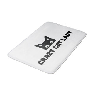 Tapis De Bain Crazy Cat Lady Bath Mat