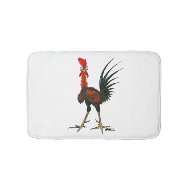 Tapis De Bain Crazy rooster (Devant)