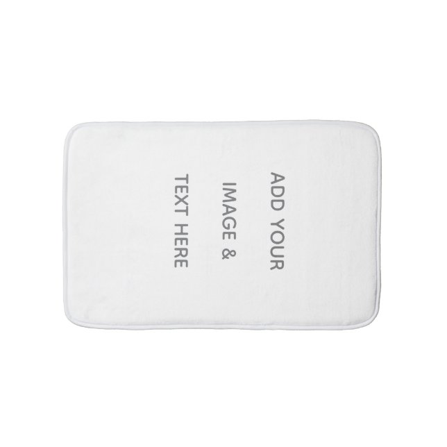 Tapis De Bain Créez votre propre blanc  (Devant)