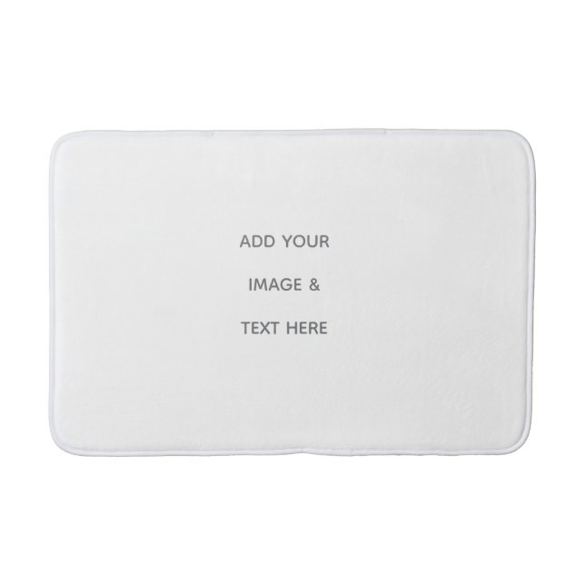 Tapis De Bain Créez votre propre blanc  (Devant)