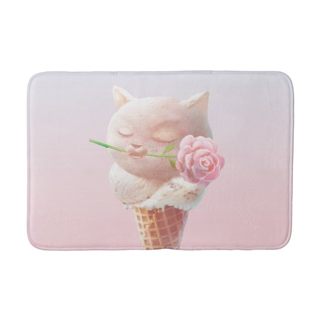 Tapis De Bain Crème de glace Kitty - Rosy & Dreamy (Devant)