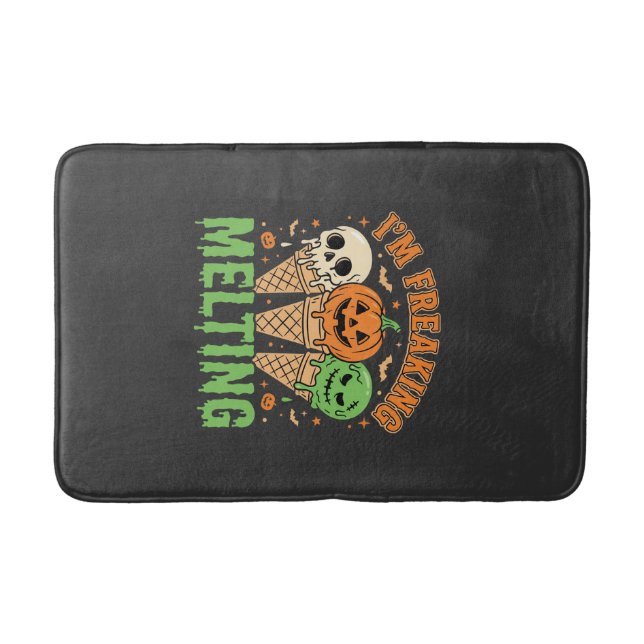 Tapis De Bain Crème Glacée Fondante Halloween (Devant)
