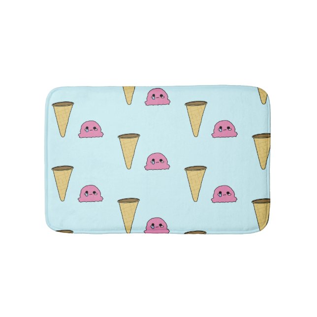 Tapis De Bain Crème Glacée Renversée (Devant)