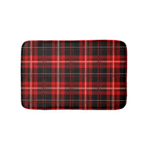 Tapis De Bain Crème noire rouge plaquée