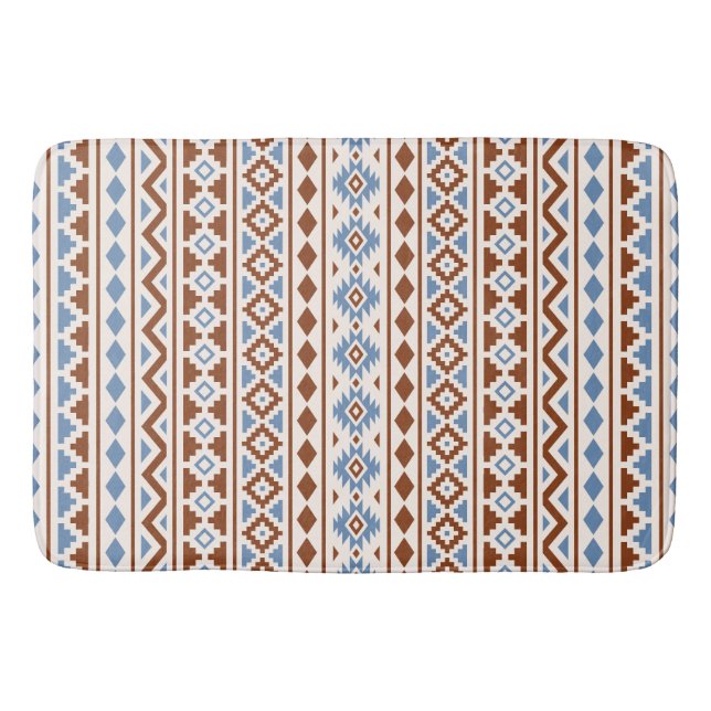 Tapis De Bain Crème verticale de bleu de rouille de Ptn II (Devant)