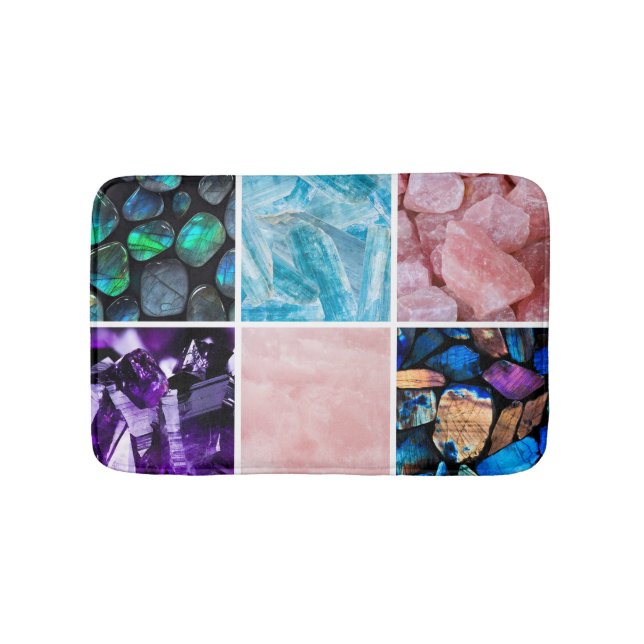 Tapis De Bain Cristal Rainbow Gemstone Bath Mat (Devant)