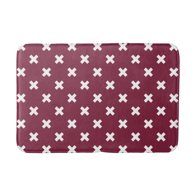 Tapis De Bain Croix blanche sur mûrier (Devant)