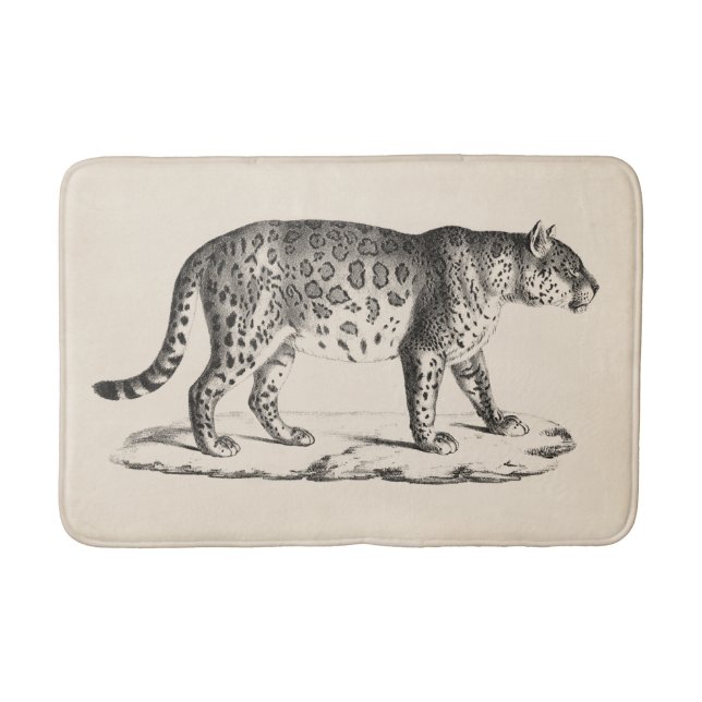 Tapis De Bain Croquis Brodtmann Leopard (Devant)