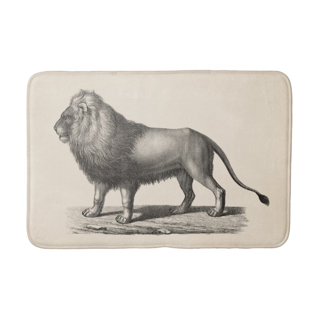 Tapis De Bain Croquis Brodtmann Lion (Devant)
