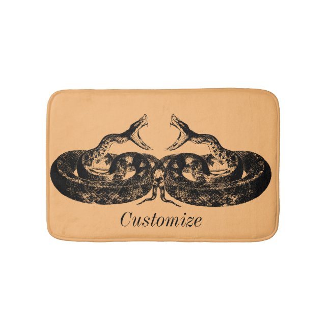 Tapis De Bain Crotales enroulées Thunder_Cove (Devant)