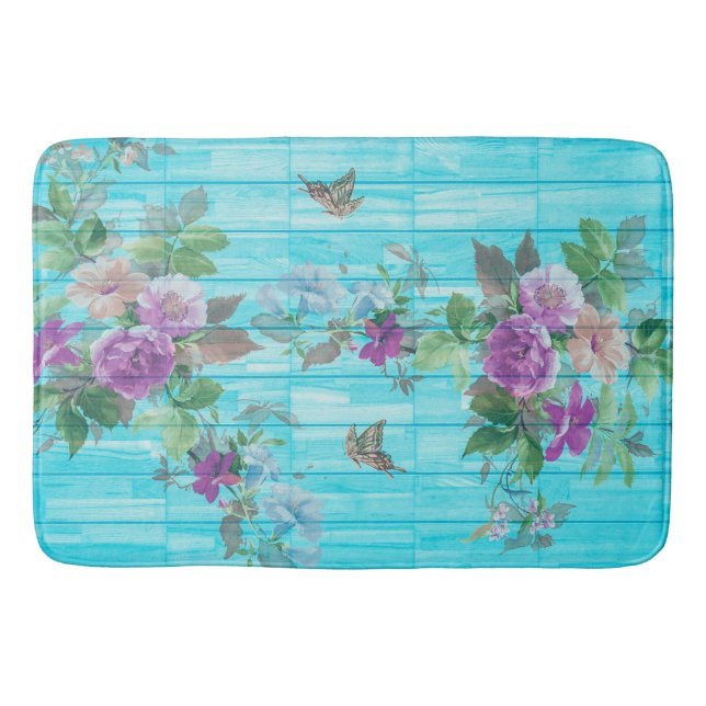 Tapis De Bain Cru de turquoise (Devant)
