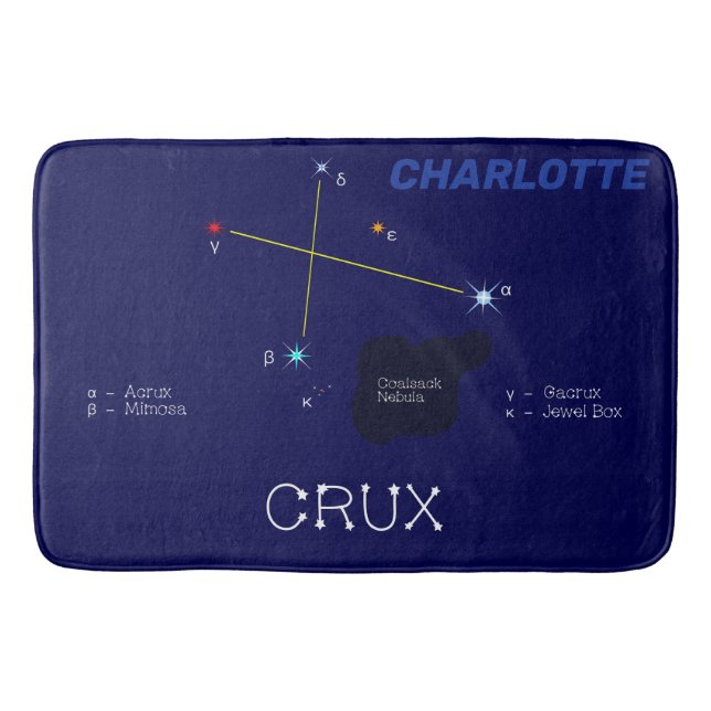 Tapis De Bain Crux de constellation de l'hémisphère sud (Devant)