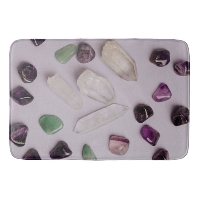 Tapis De Bain Crystals Gems Energy Vibes Conception Bain Mat (Devant)