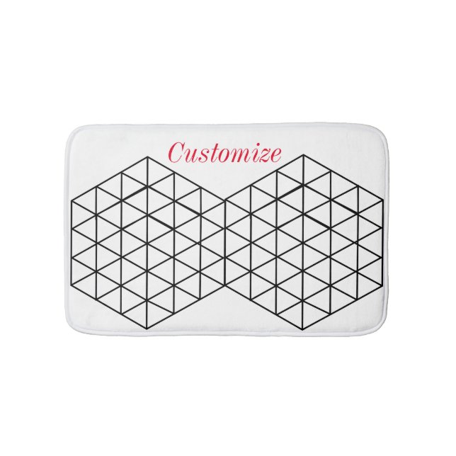 Tapis De Bain Cube 3D géométrique Thunder_Cove (Devant)