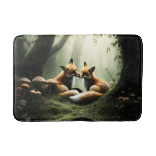 Tapis De Bain Cuddle Fox dans la forêt de Misty
