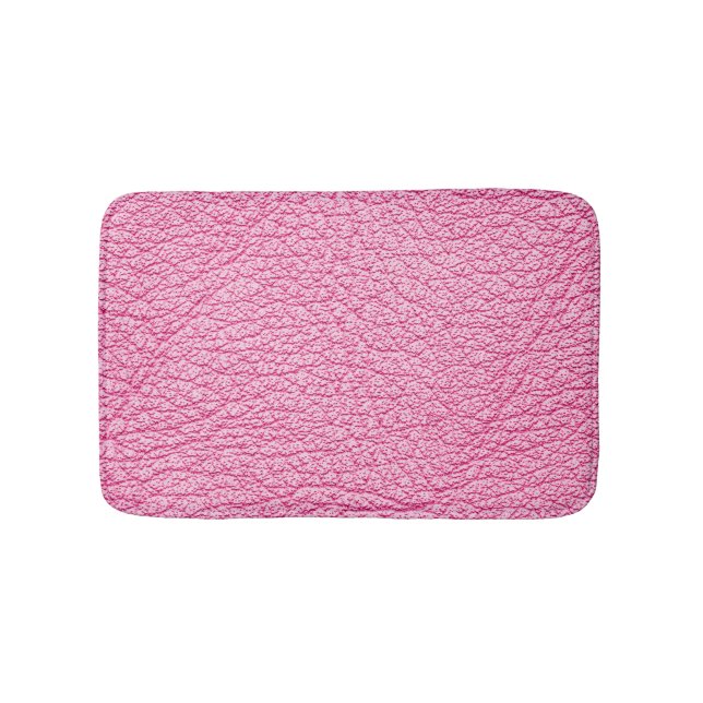 Tapis De Bain Cuir rose gros plan, arrière - plan texturé. (Devant)