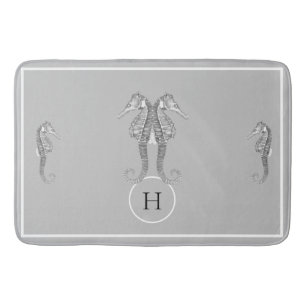 Tapis De Bain Cuisine marine moderne marine marine marine Gris