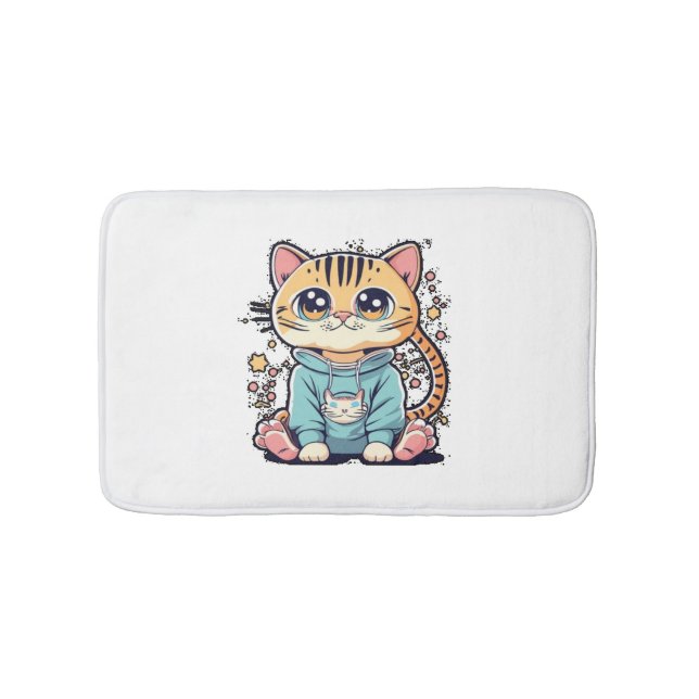 Tapis De Bain Cuite drôle petit chaton Chiffon Top (Devant)